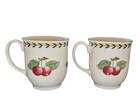 Pair Villeroy   Boch French Garden Fleurence 4  Grand Jumbo Mugs 14 Oz