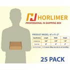 Horlimer 6x4x2 Inches Shipping Boxes Set Of 25  Brown 6  X 4  X 2  