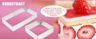 Square Adjustable Cake Mould  Stainless Steel Rectangle Cake Tin Cutter Baking