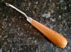Vintage Latch Hook Rug Tool With Wooden Handle 6 Inches Long Made In Korea