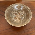 Korean Joseon Dynasty Antique Floral Mishima Tea Bowl 15 6cm Ceramic Art