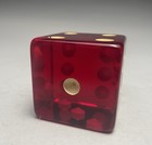 Single Oversized Acrylic Loose Light Red Dice Die