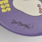 Jim Benton Bunny Rabbit High On Stress Pin Button Vintage Pinback Humor