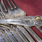 Vintage Grape 1847 Rogers Bros International Silverplate Cocktail Fork 12 Avail