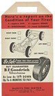 Vintage 1936 B F Goodrich Silvertowns Tire Advertisement  Hung On Car Doors  