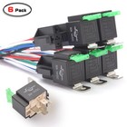 6 Pack 12v Fuse Relay Switch Harness Set 5 Pin Spst Automotive Electrical Relays