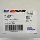 5 Norton Red Heat 7 Inch X 5 8-11 Flap Disc Grinding Wheel 40 Grit Type 27