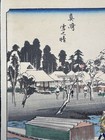 Shinsaku Ukiyo-e Woodblock Print Hiroshige Utagawa Edo Period Used Authentic