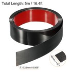 16 4ft X 1 57  Wall Trim Self Adhesive Stainless Steel Brushed Finish Trim Black