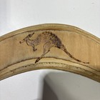 Vtg Souvenir Aboriginal Wood Boomerang Hand Made Painted Australian Tool  Signed