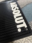 Absolut Vodka Black Rubber Bar Drying Spill Mat Man Cave Square Free Shipping
