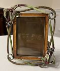 Jay Strongwater Lily Flowers   Bees Picture Frame Swarovski Crystals   Enamel
