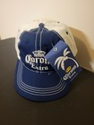 Vintage Corona Extra Blue   White Embroidered Logo Adjustable Strapback Hat Nwt