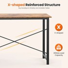47in Computer Desk With 2 Drawers Study Office New