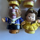 Fisher Price Little People Disney Princess 8 Figure Lot Beast Belle Ariel Tiana