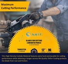 12  96t Miter Saw Blades For Double Sided Laminate Melamine Polywood Chipboard