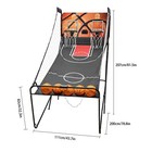 Indoor Basketball Arcade Game Double Electronic Hoops Shot 2 Players W  5 Balls