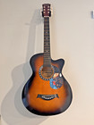 Luke Combs Signed 38  Acoustic Guitar Jsa Authentic Sticker Hologram