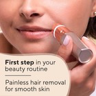 Finishing Touch Flawless Women Facial Hair Remover Rose Gold Pain Free Led Light