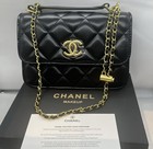 Chanel Makeup Black Quilted Shoulder Strap Bag Crossbody Bucket- Vip Gift W Box