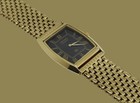 Seiko Quartz Black Dial Gold Plated Japan Made Wrist Watch Good Looking Men s 
