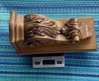 Set Of 2 Solid Wood Carved Corbels Wall Bracket Shelves Heavy Pair Lovely Gift