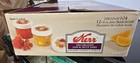 Vtg Kerr Fruit Decorated Lids Jam   Jelly Jars  set Of 12 - 4 Oz Sealed Box Rare