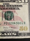 Ink Smudge Error  50 Note Circulated Good Condition Rare