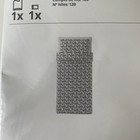 Ikea Lyktfibbla Twin Duvet Cover W  Pillowcase Bed Set White  Gray Hearts - New