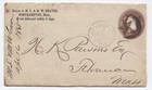 Star   Crescent - Fancy Cancel Northampton Mass On Ad Cover W Railroad Content  
