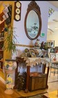 Chinese Half Moon Rosewood Console Table And Mirror Handcrafted    in China 