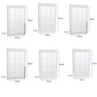Cordless 1  White Vinyl Mini Blinds Light Filtering Window Shades Multiple Sizes