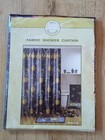Vintage 90s Y2k Metallic Fabric Sun Moon Celestial Bathroom Shower Curtain New