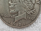 Novelty Peace Dollar Hobo Nickel Coin 1921 Skull Peace Dollar Lady Liberty