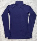 Nike Pro Hyperwarm 1 2 Zip Long Sleeve Shirt Women   s Size S Small Purple Running