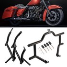 Gloss Black Engine Guard And Saddlebag Crash Bar Fit For Harley Touring 2014-up