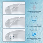 Toilet Seat Bidet Self Cleaning Dual Nozzle hot Or Cold Water Spray Non-electric