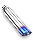  Exhaust Tip  Stainless Steel 2 5  Inlet 2 5  To 4   17  Long-1 Pcs Blue Burnt