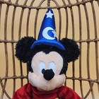 Disney Store Mickey Mouse Sorcerer Wizard Fantasia Plush Stuffed Animal Doll 
