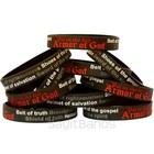 Xl 9 Inch Armor Of God Wristbands Ephesians 6 11 Religious Jewelry Bracelet Lot
