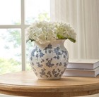 My Texas House 8  Blue Ceramic Floral Vase