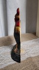 Vintage Cast Iron Rooster Door Stop Farmhouse Decor Painted Chicken Figurine 8 