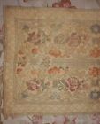 Antique Victorian Tapestry Runner Gold Metallic Thread Roses Pink Blue Green 48 