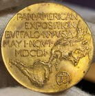 Rare 1901  Pan American Medal In Brass Buffalo Ny So Called Dollar Hk-289 Rare