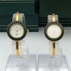 Auth Gucci Change Bezel Watch 12 Colors Quartz Gold Silver Vintage