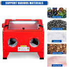 25 Gallons Bench Sandblast Cabinet Air Sand Blaster W gun Steel 40-80psi