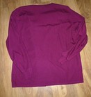 Cherokee Workwear Medical Lab Coat Snap Front Jacket Burgundy Size Small