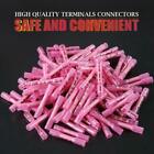 100pcs 22-16awg Red Heat Shrink Wire Butt Connectors Waterproof Splice Terminals