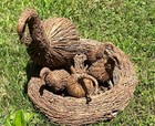 Cree Indian Tamarac Goose Babies Nest  Folk Art  Americana  Native American