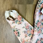 Nos Vintage Sasson High Waisted Women   s Sweatpants Large Pink Floral Stirrup
